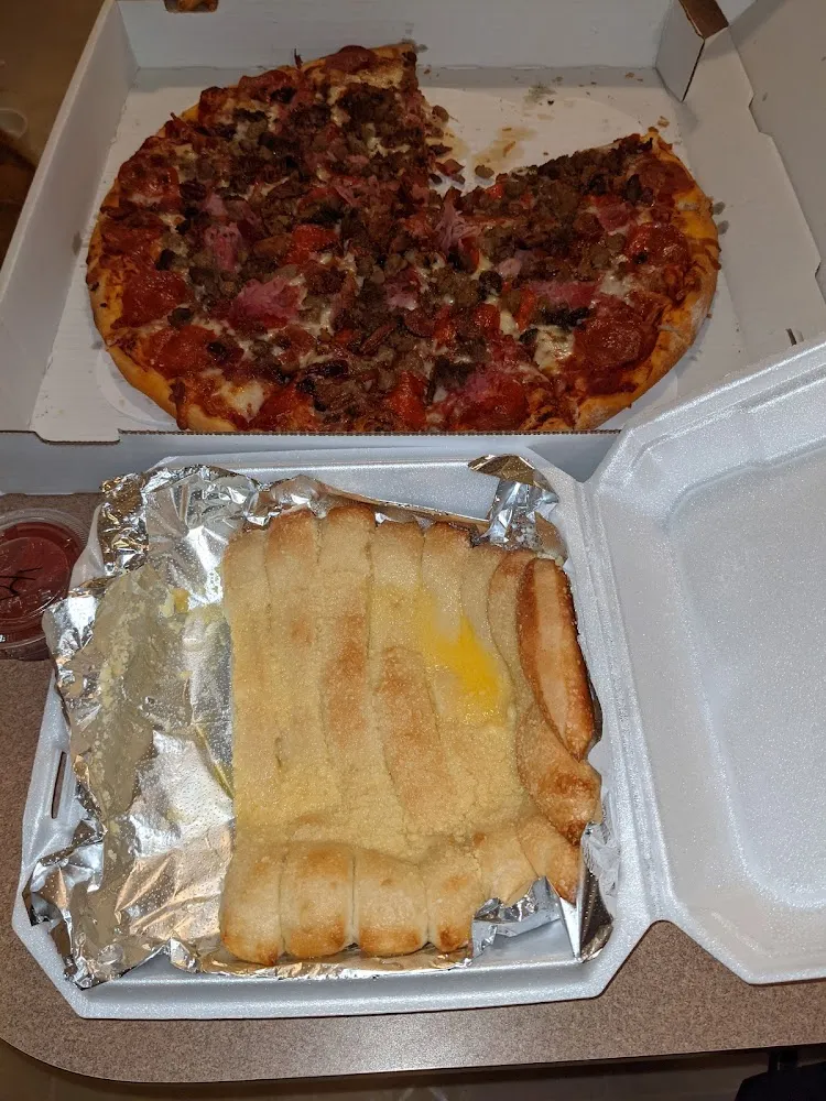 Pizza and Bread Sticks